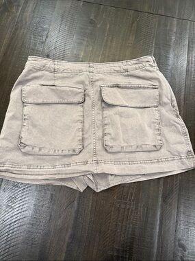 Abercrombie & Fitch Cargo Skort | Light Khaki | Utility Mini | Medium